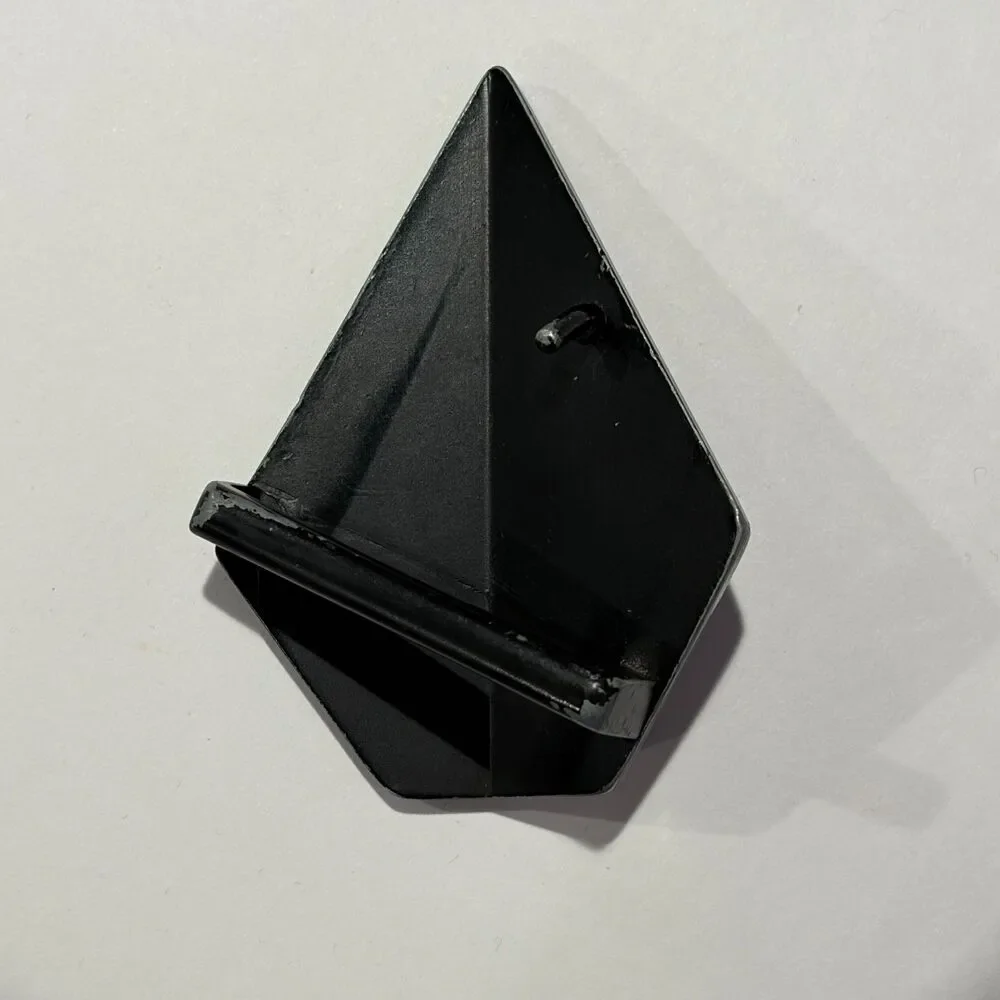 RARE Vintage 00s Volcom Logo Cut Out Black Belt Buckle Skateboard Skater Y2K